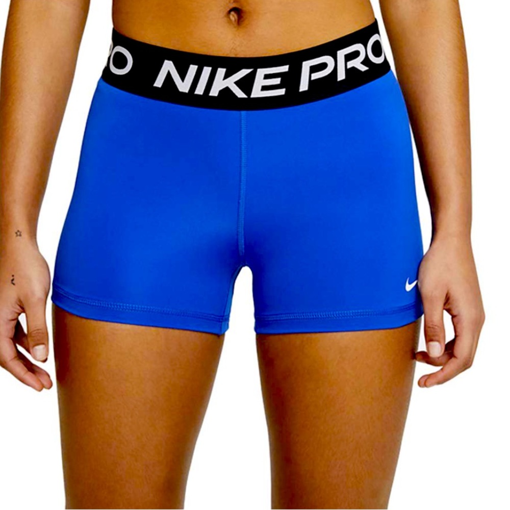Nike Pro Women's 3" 
Women’s Nike Running Shorts; Blue